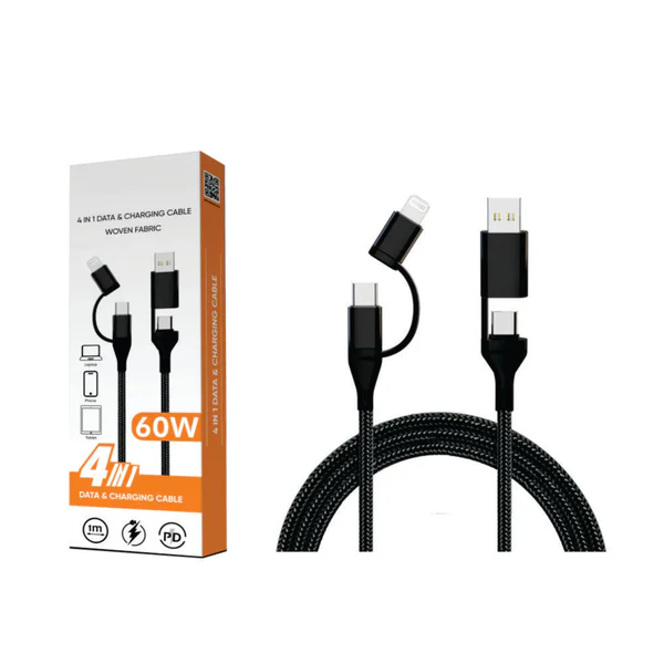 Cordix: 4-in-1 USB-C to Lightning 60W PD Cable