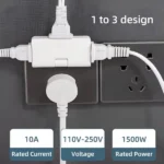 FlexiPlug: 3-in-1 Foldable Multiplug Adapter (Pack of 2) - view