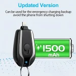 Klyp: 1500mAh Keychain Power Bank - view