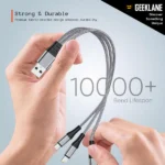 Triplex: 3-in-1 Universal Fast Charging Cable (21cm) - view